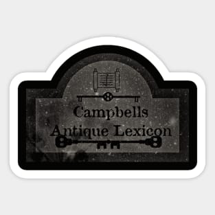 Campbell's Antique Lexicon Sticker